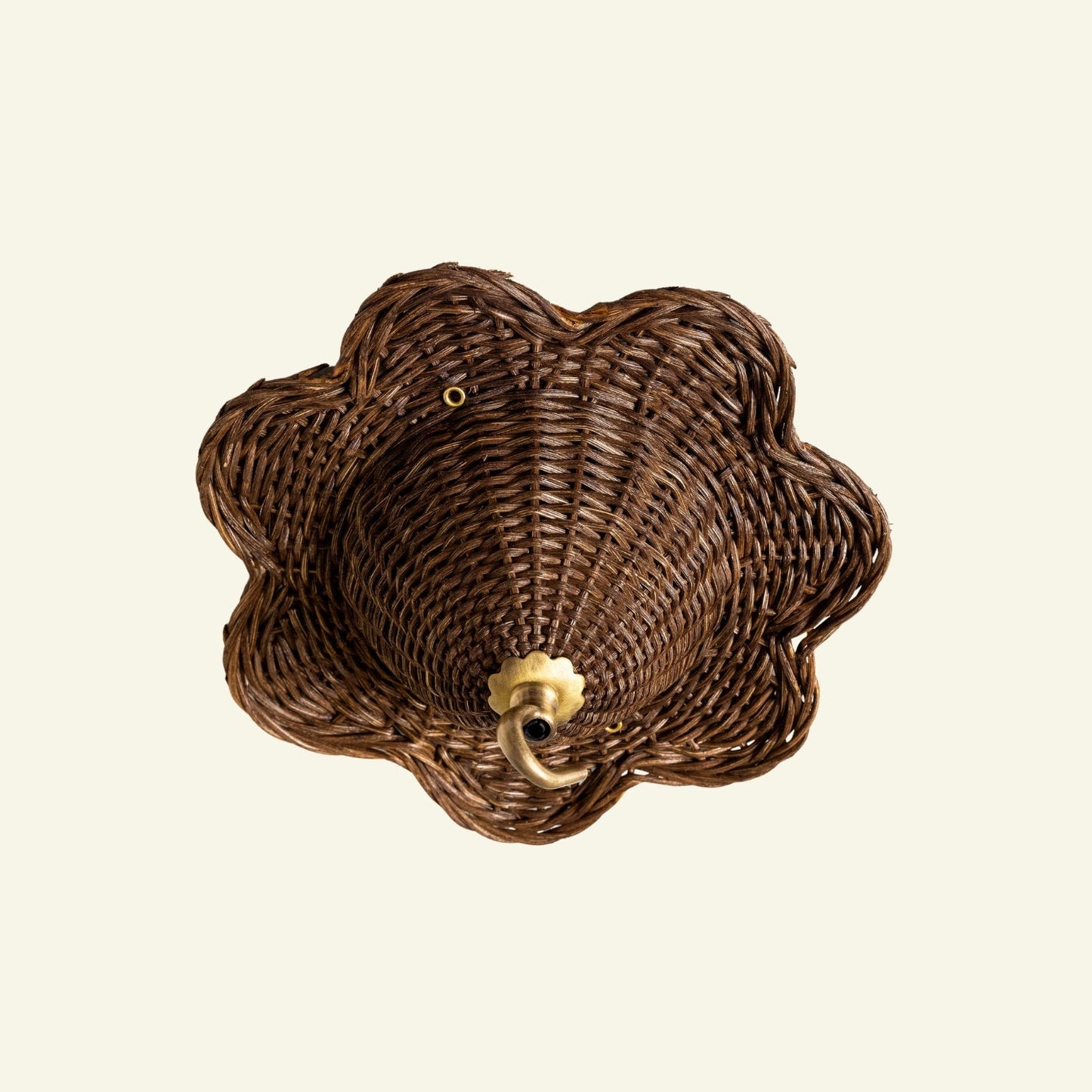 Mandala Rattan Ceiling Rose, Teak