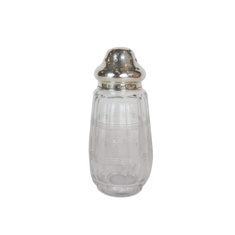 Silver and Glass Sugar Shaker
