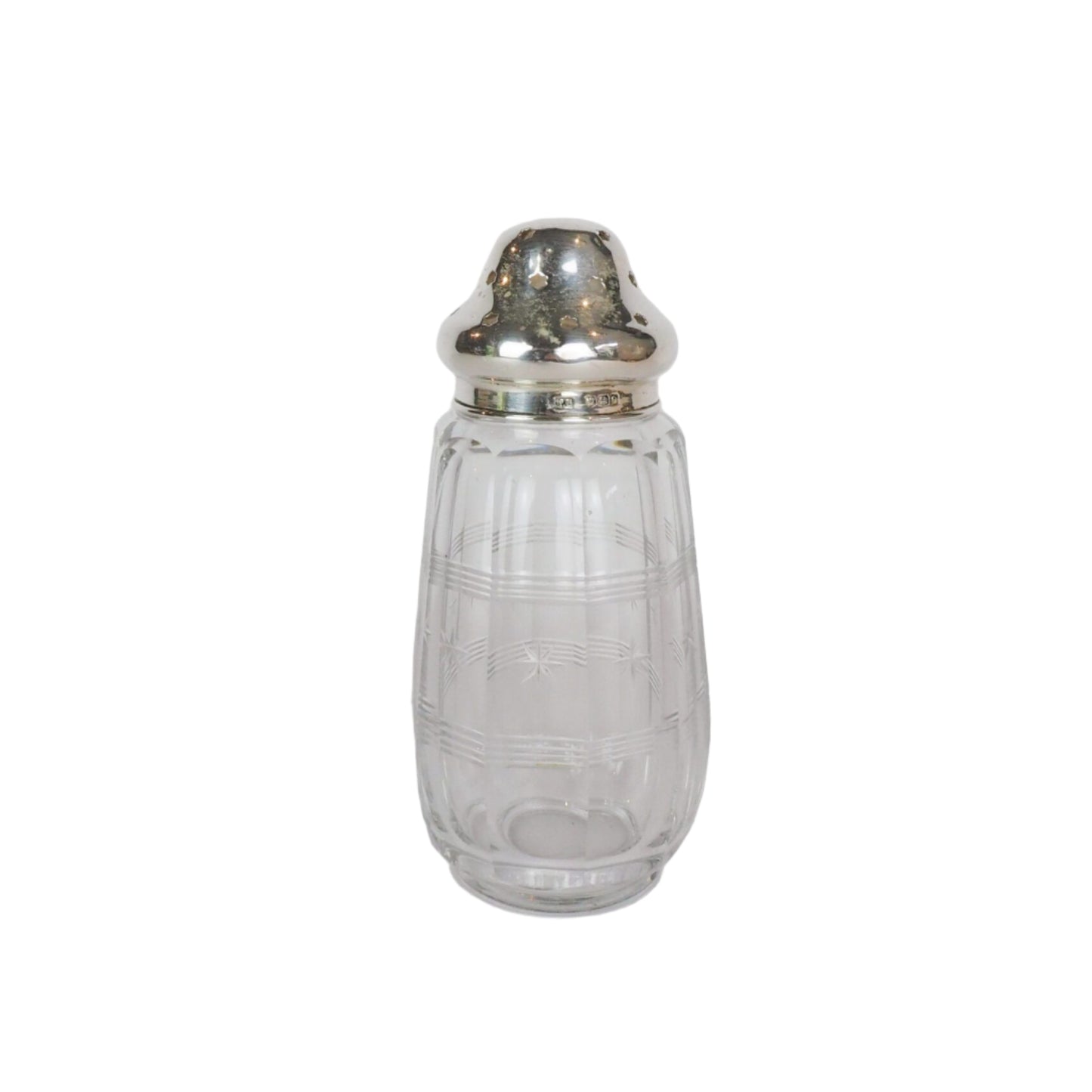 Silver and Glass Sugar Shaker
