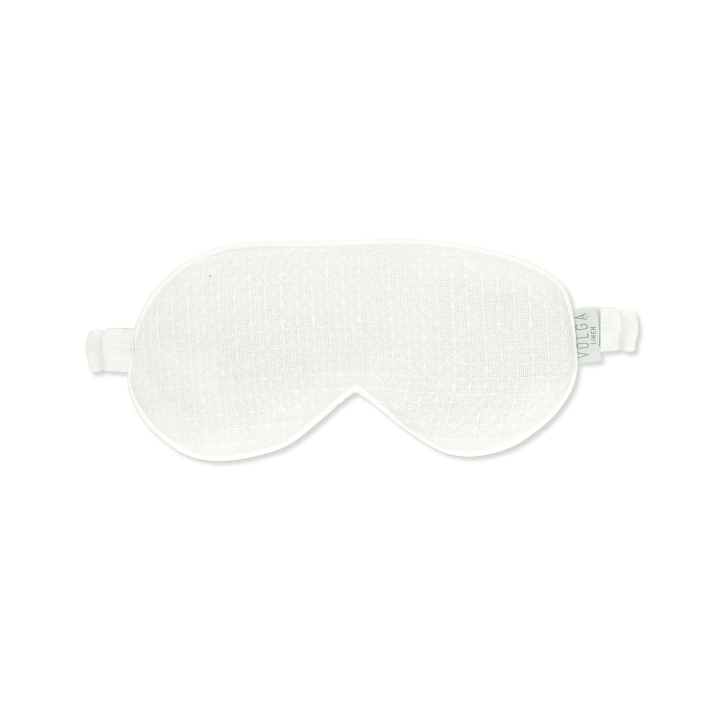 Eye Mask in Ivory White Waffle