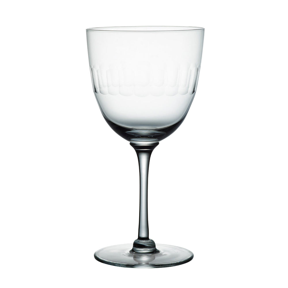 Large Crystal Wine Glasses with Lens Design