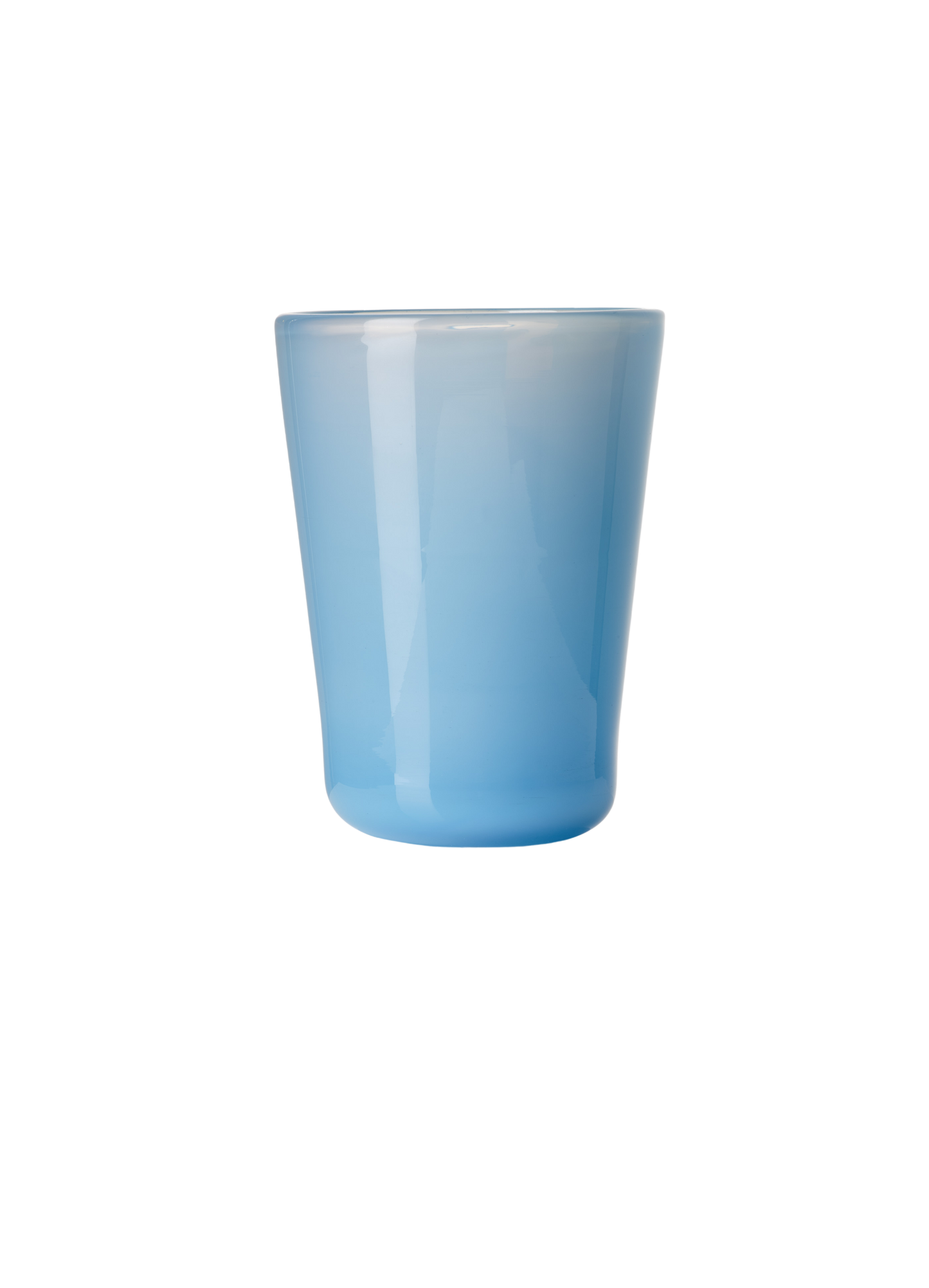 Thyme Hand Blown Water Glass in Opaque Blue