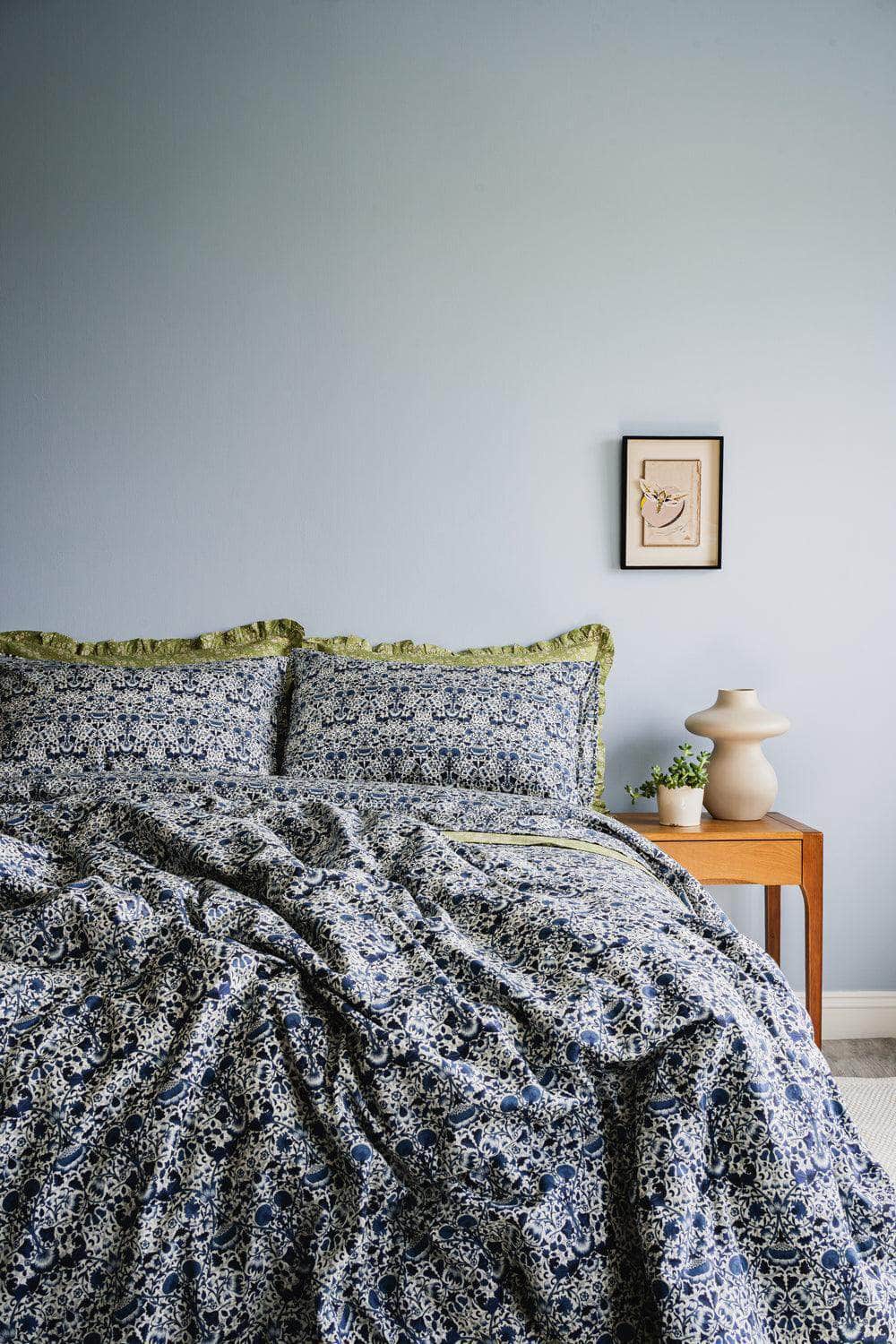 Flat Top Sheet Made With Liberty Fabric Lodden