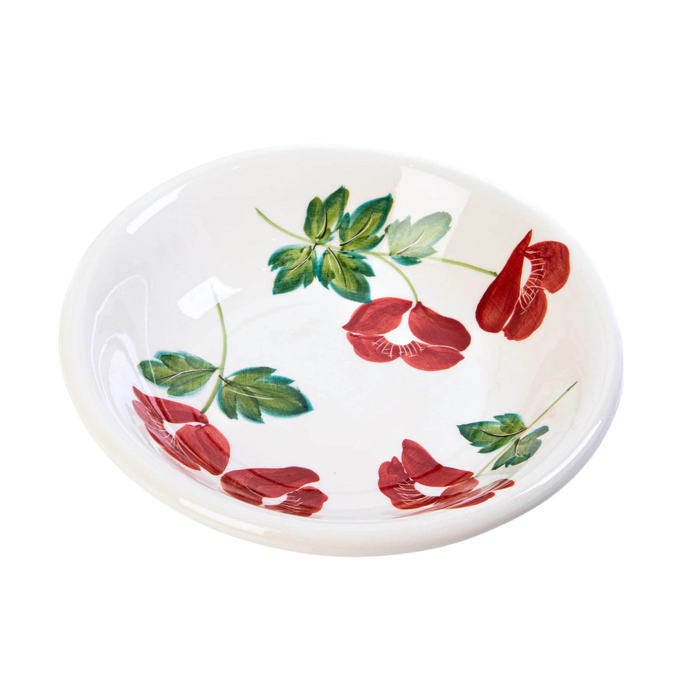 Scarlet Floral Spaghetti Bowl