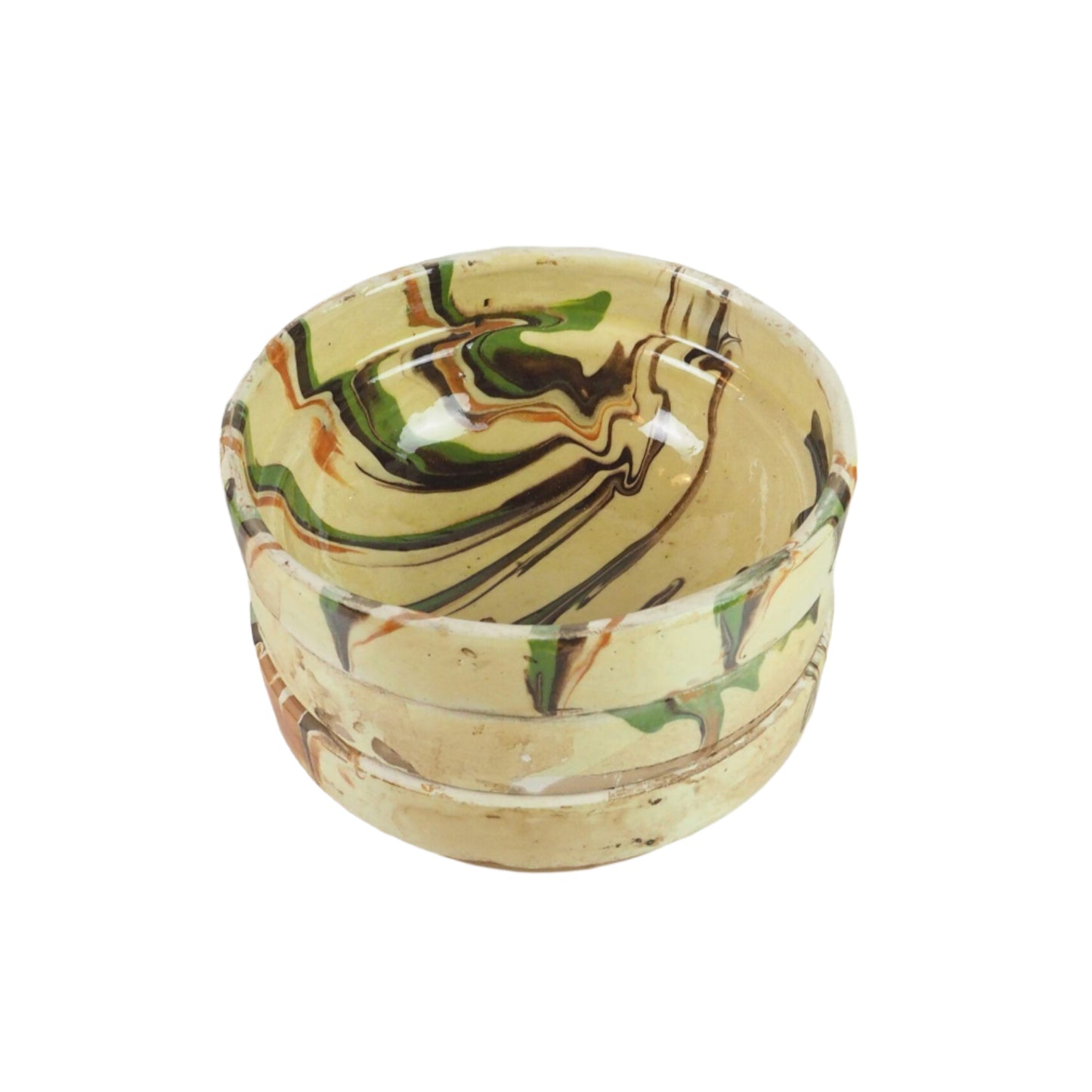 Off White Marbled Bowl