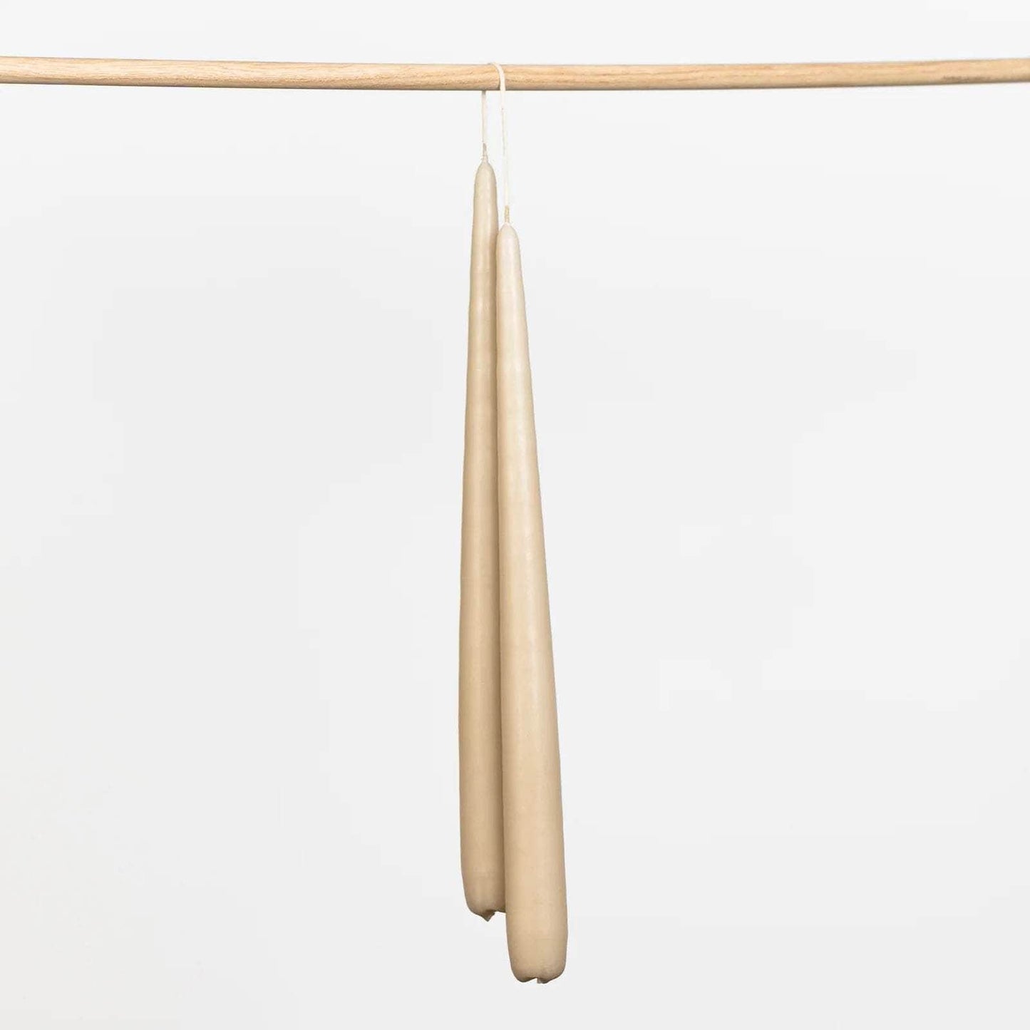 Flax Tapered Candles - Set of 2