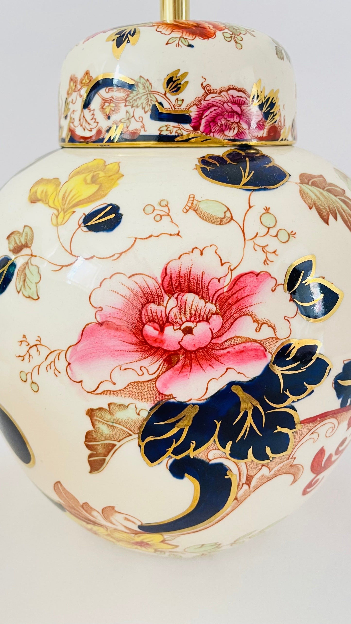 Large Antique Mason’s Lamp