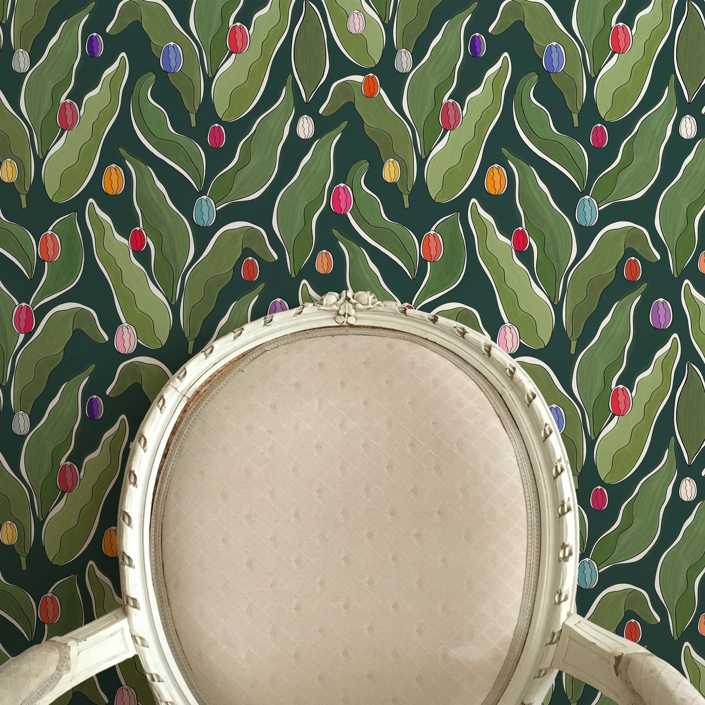 Tulips Festival Wallpaper - Green