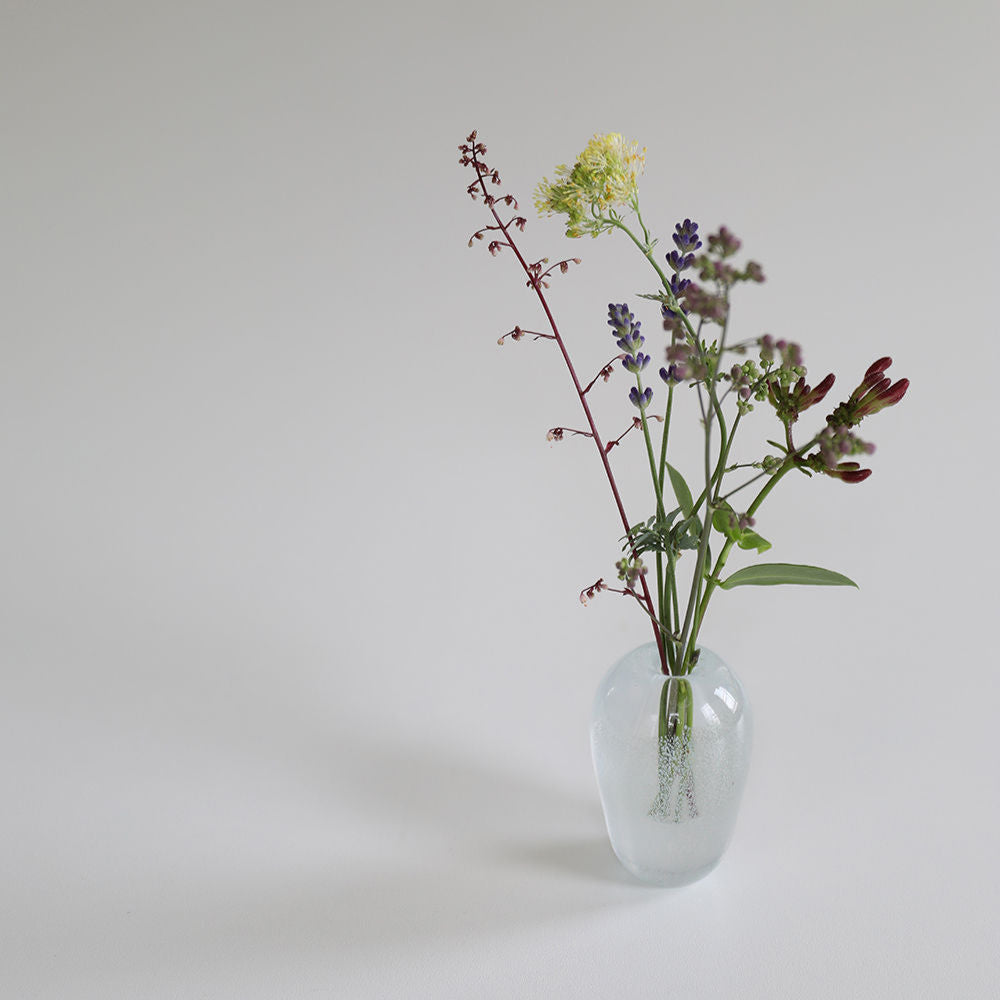 Mouth Blown Vase Liv Aqua