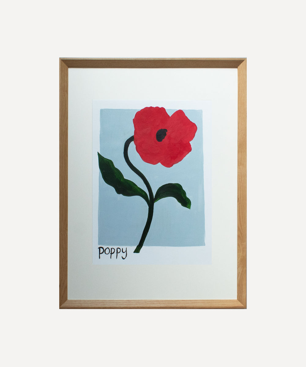 Poppy Stem- Original Painting