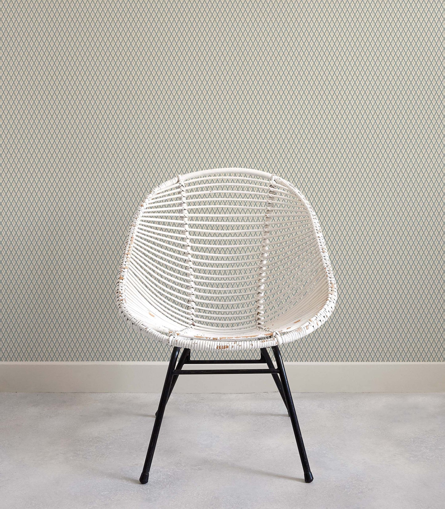 Little Lattice Wallpaper - Blue