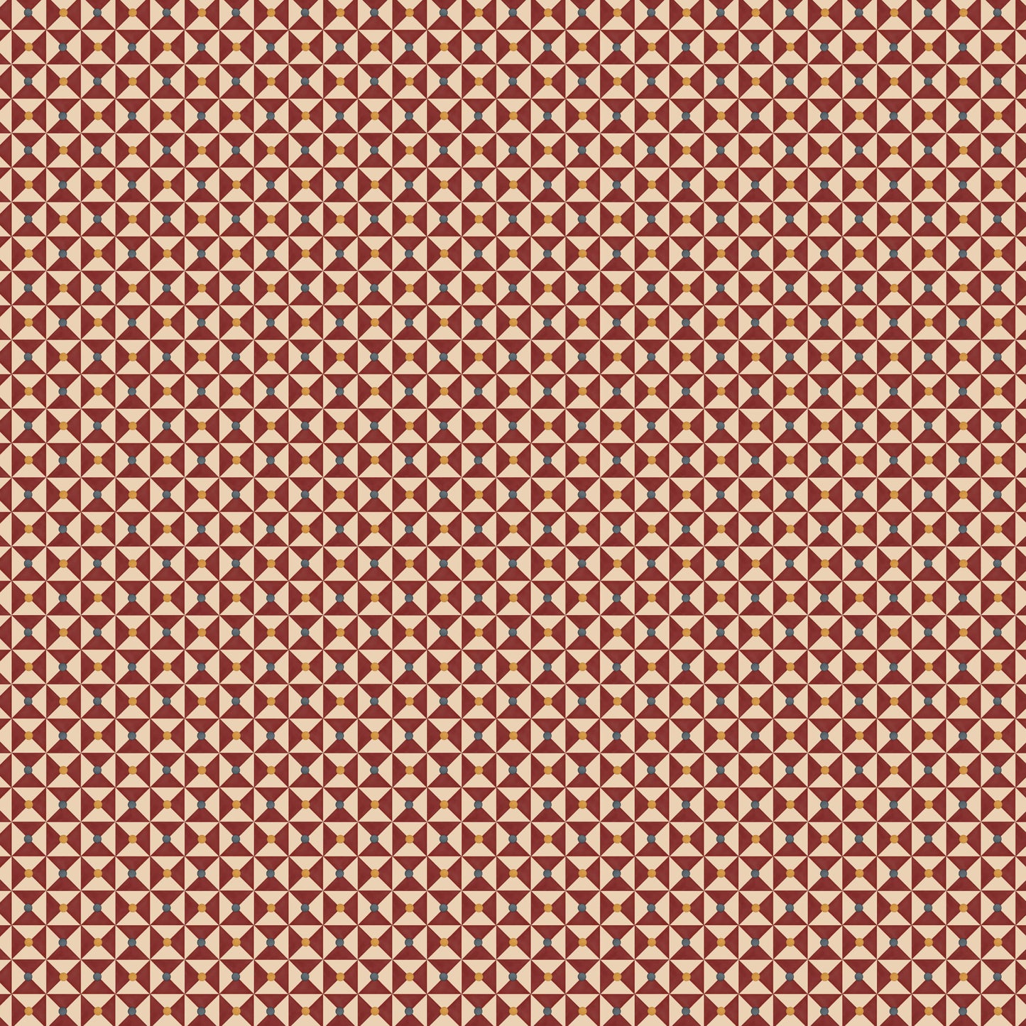 Broken Dishes Wallpaper - Traditional Red