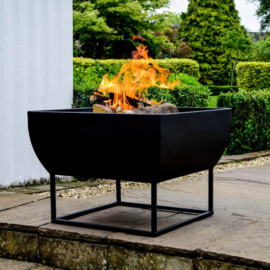 Outdoor Windermere Fire Pit Black Iron