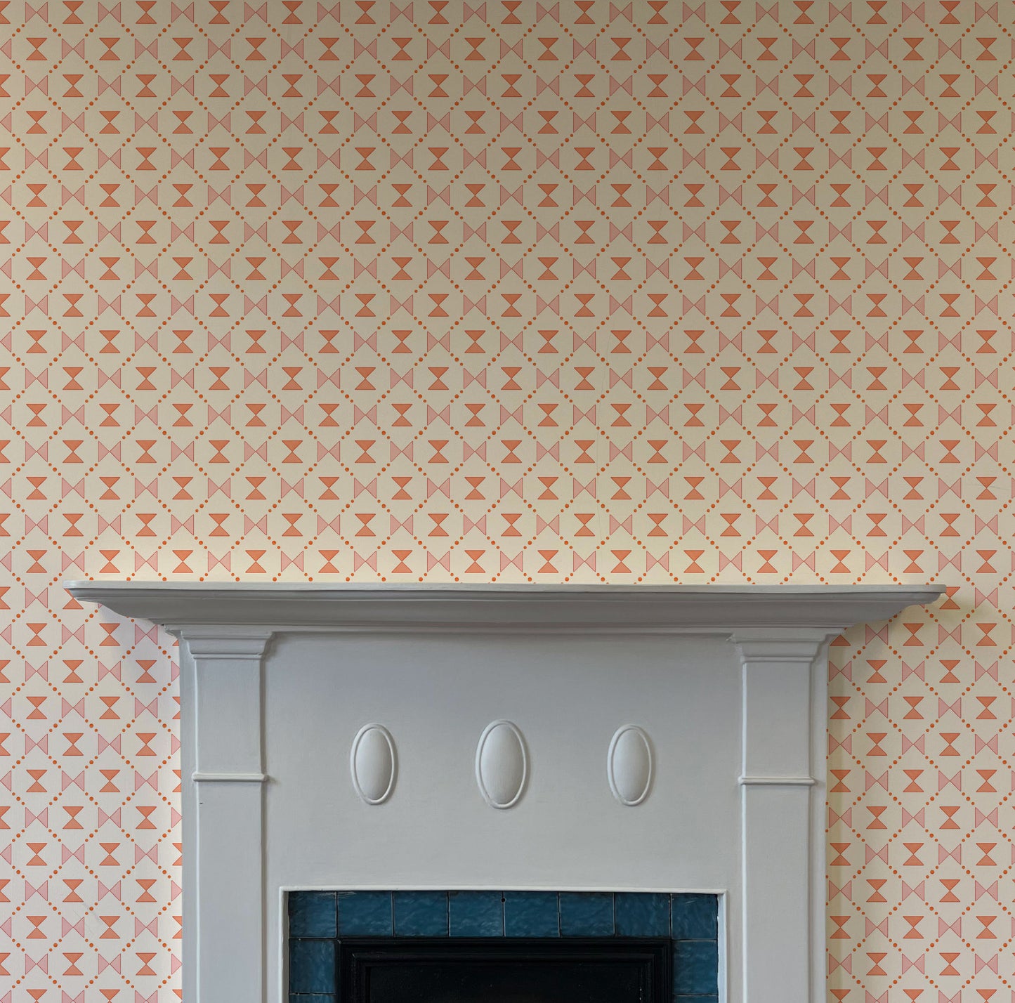 Bow Tie Quilt - Pink and Coral