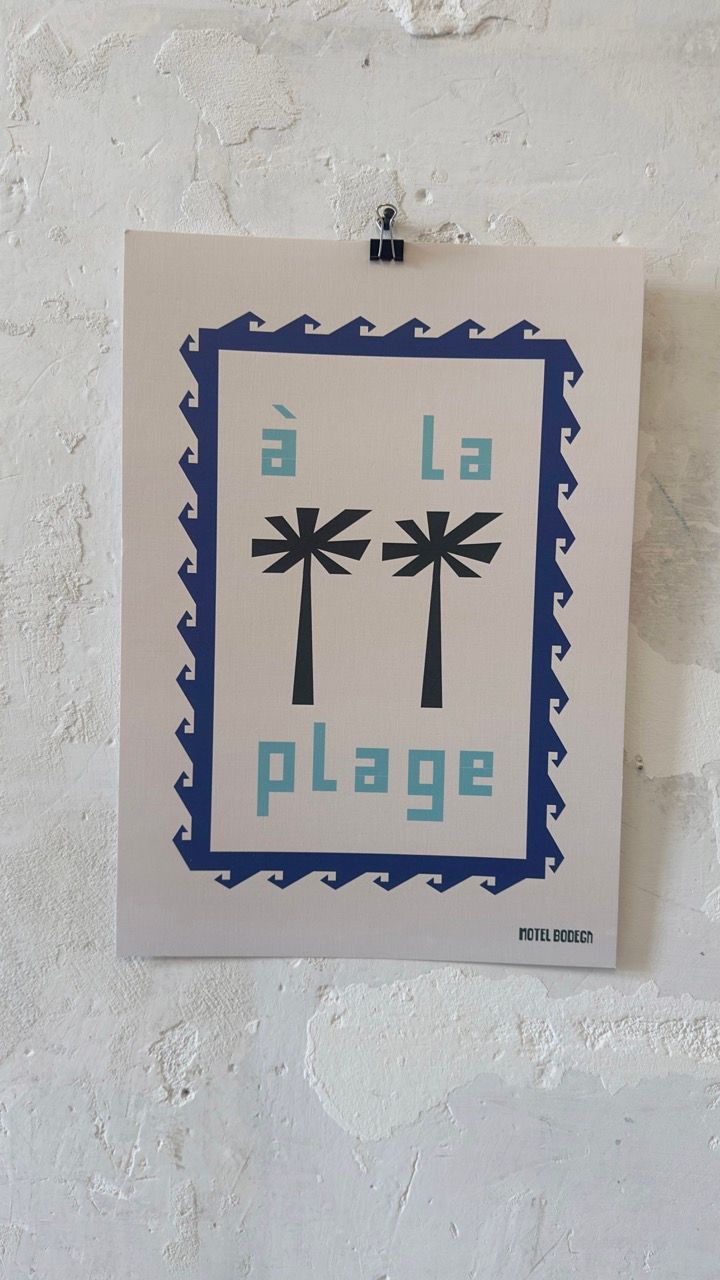 A La Plage A3 Print