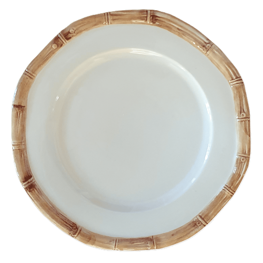 Ceramic Plates Bamboo Collection Brown Dining Plate