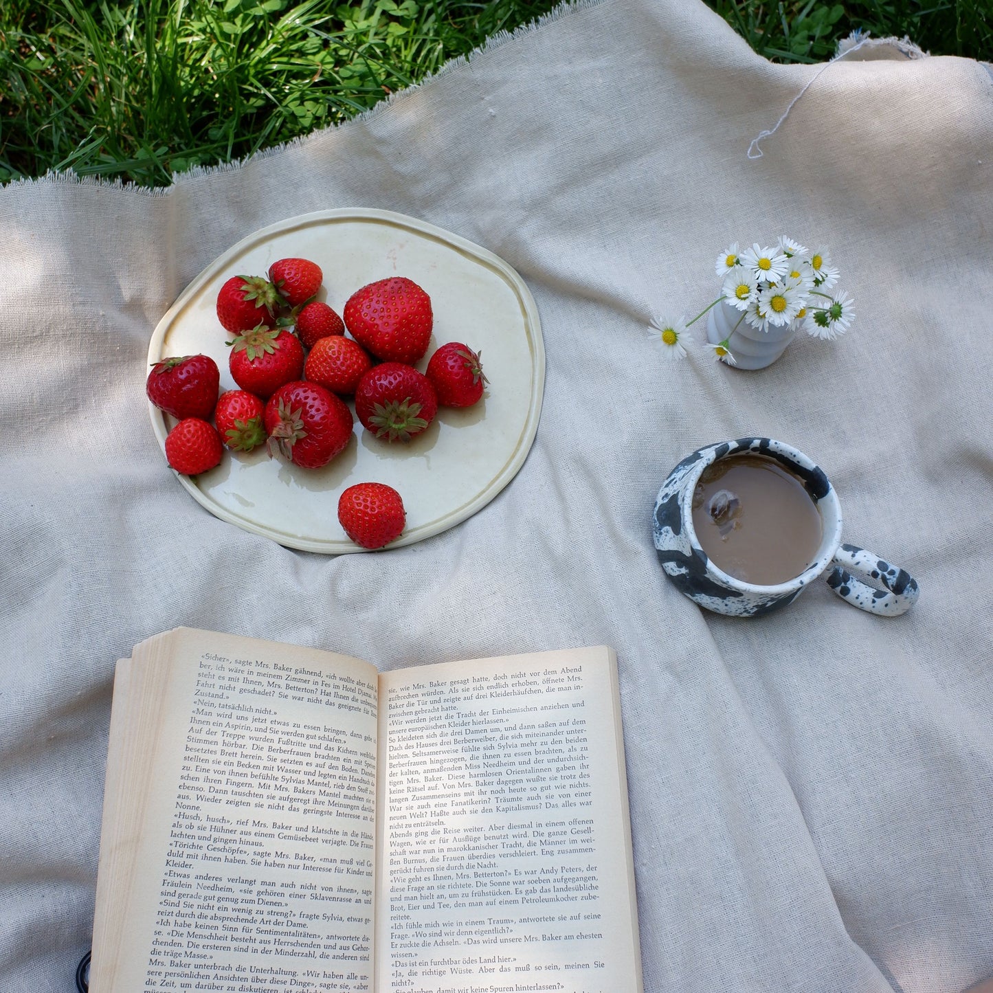 Dalmata S - Porcelain Macchiato Cup - Brush Strokes Black - Set of 2