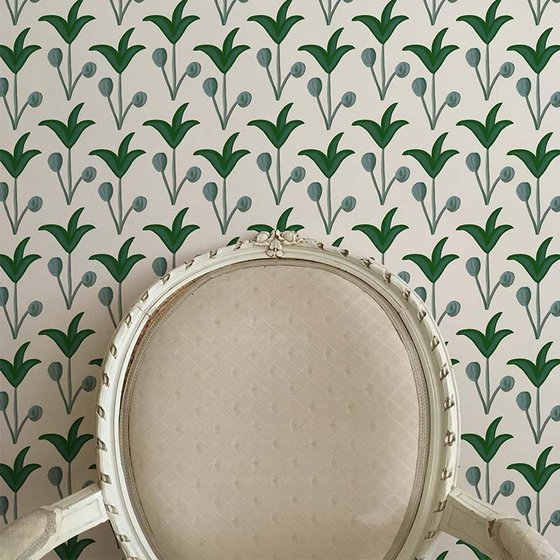 Spring Rhythm Wallpaper - Green