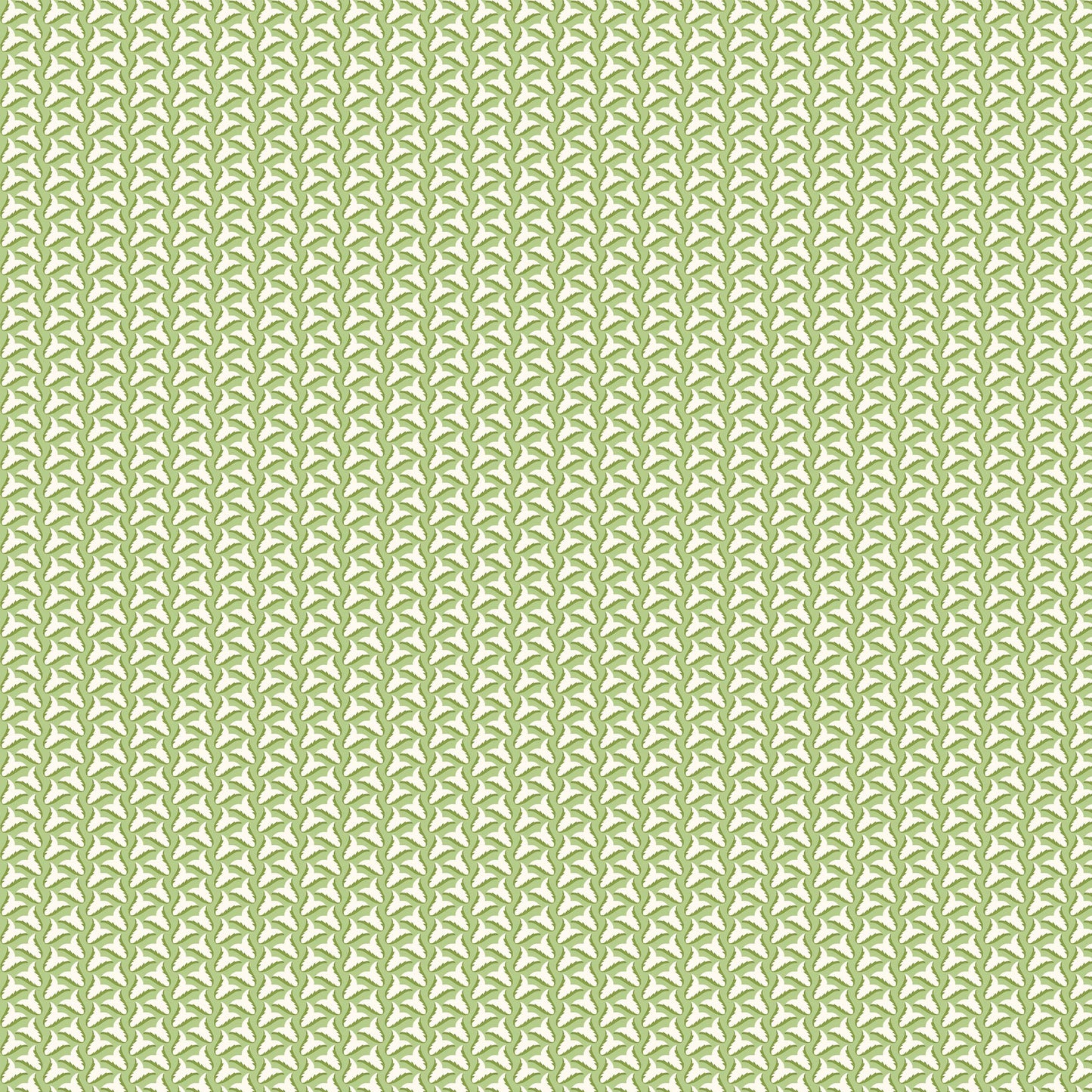 Tiny Tulips Wallpaper - Green