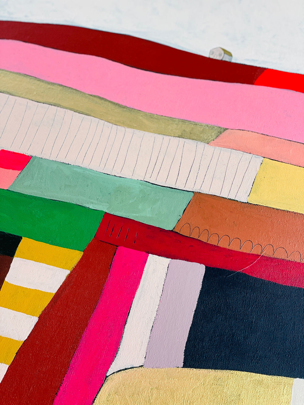 Colourful Landscapes Stripes Artwork