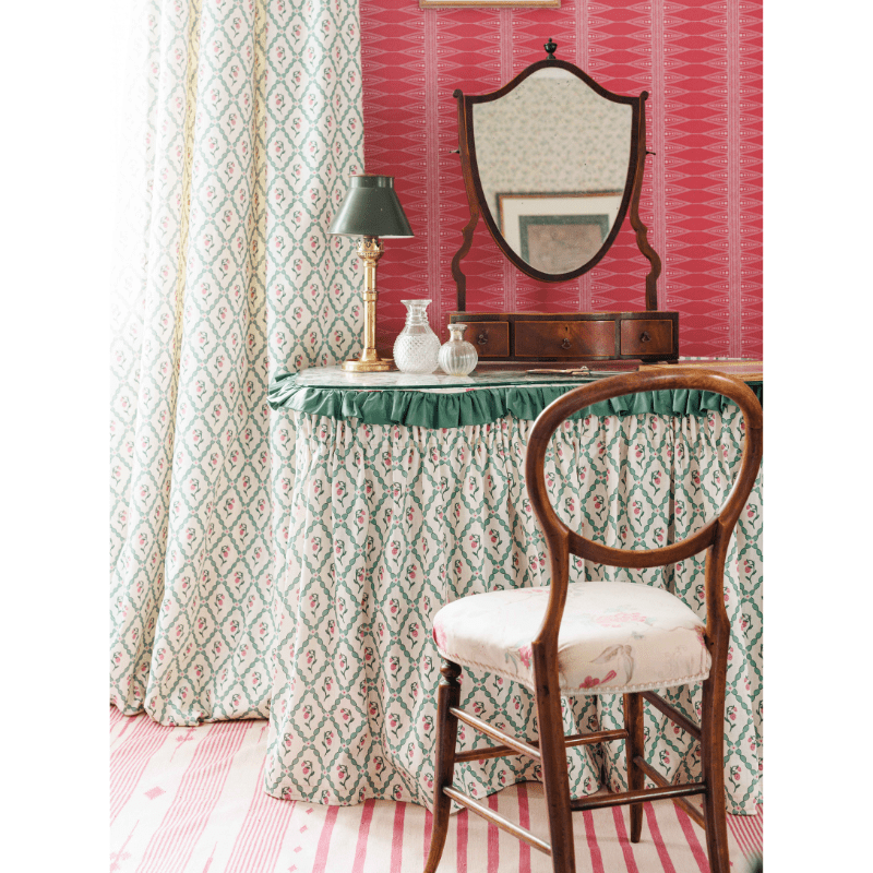 Wild Strawberry Trellis Fabric