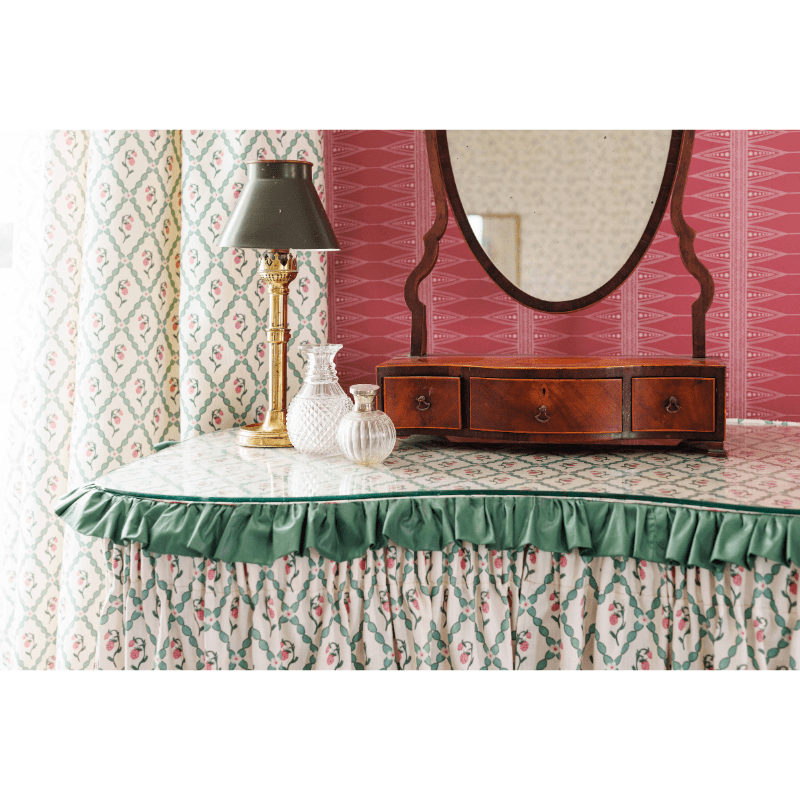Wild Strawberry Trellis Fabric