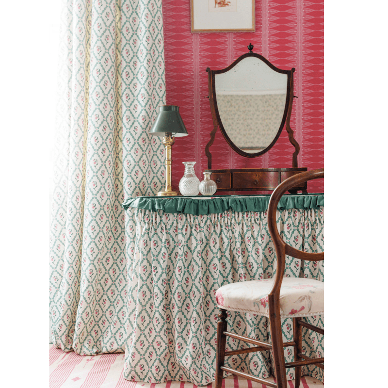 Wild Strawberry Trellis Fabric