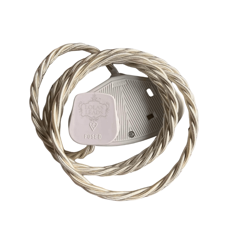 Fabric Extension Cable Clotted Cream