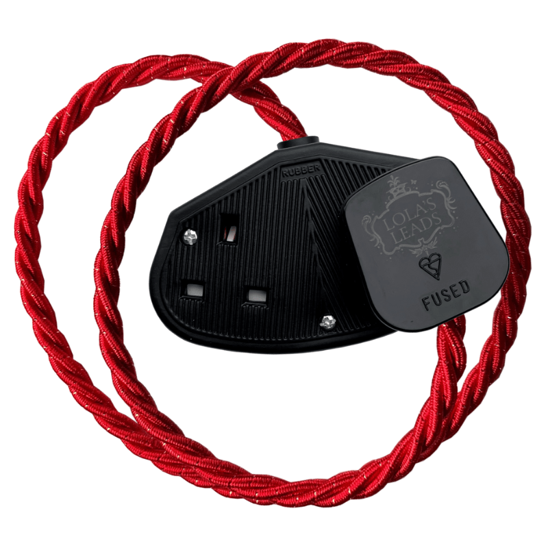 Fabric Extension Cable in Gilded Crimson