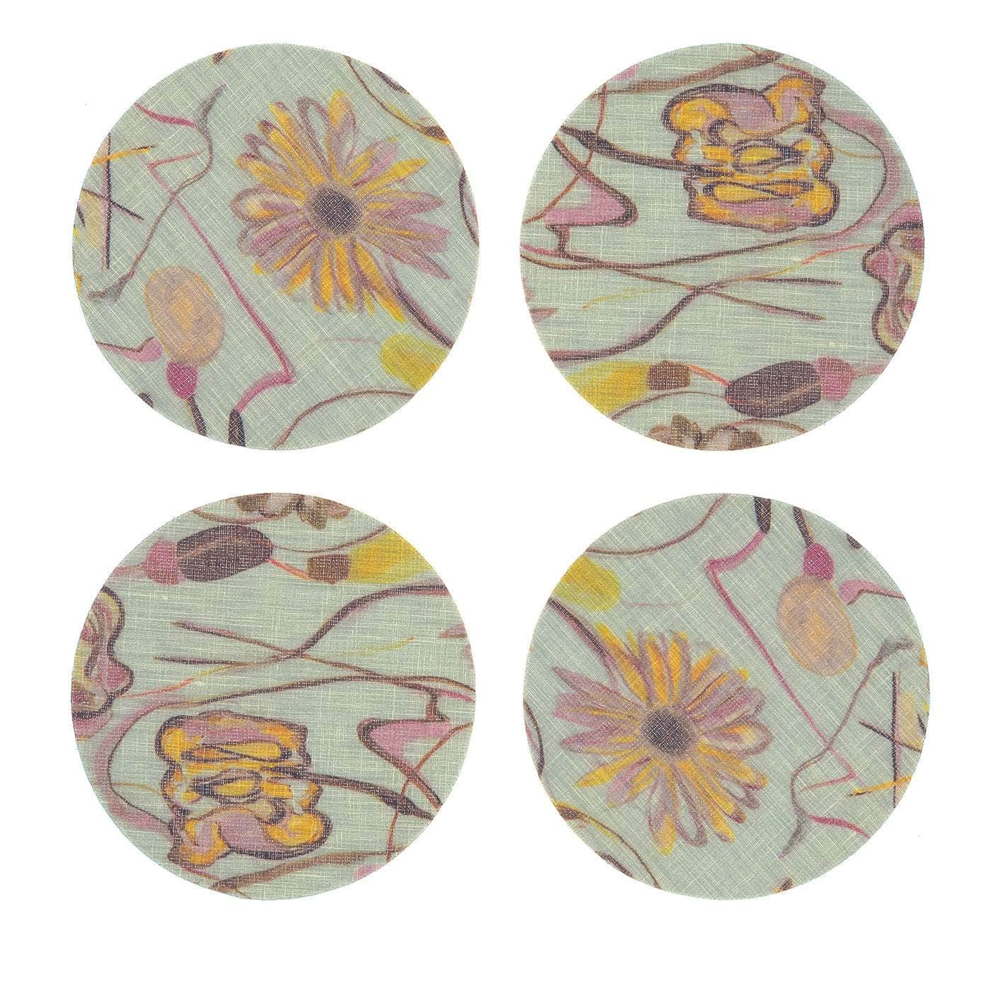 Bouquet Coasters Set of 8