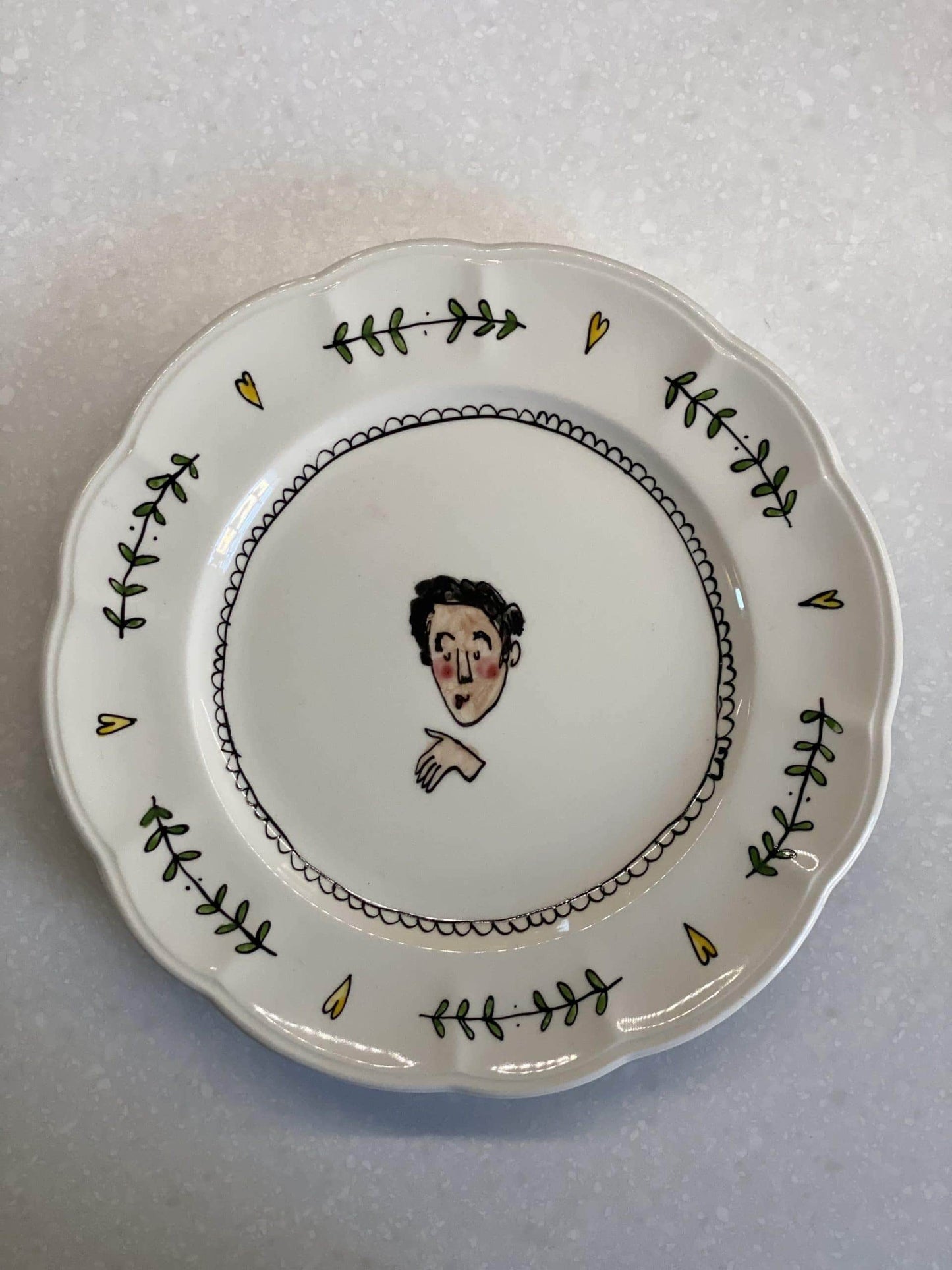 Set of 2 Snogger Small Plates : Boy and Girl