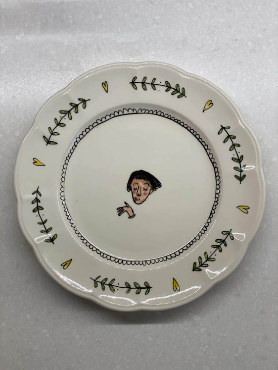 Set of 2 Snogger Small Plates : Girl and Girl