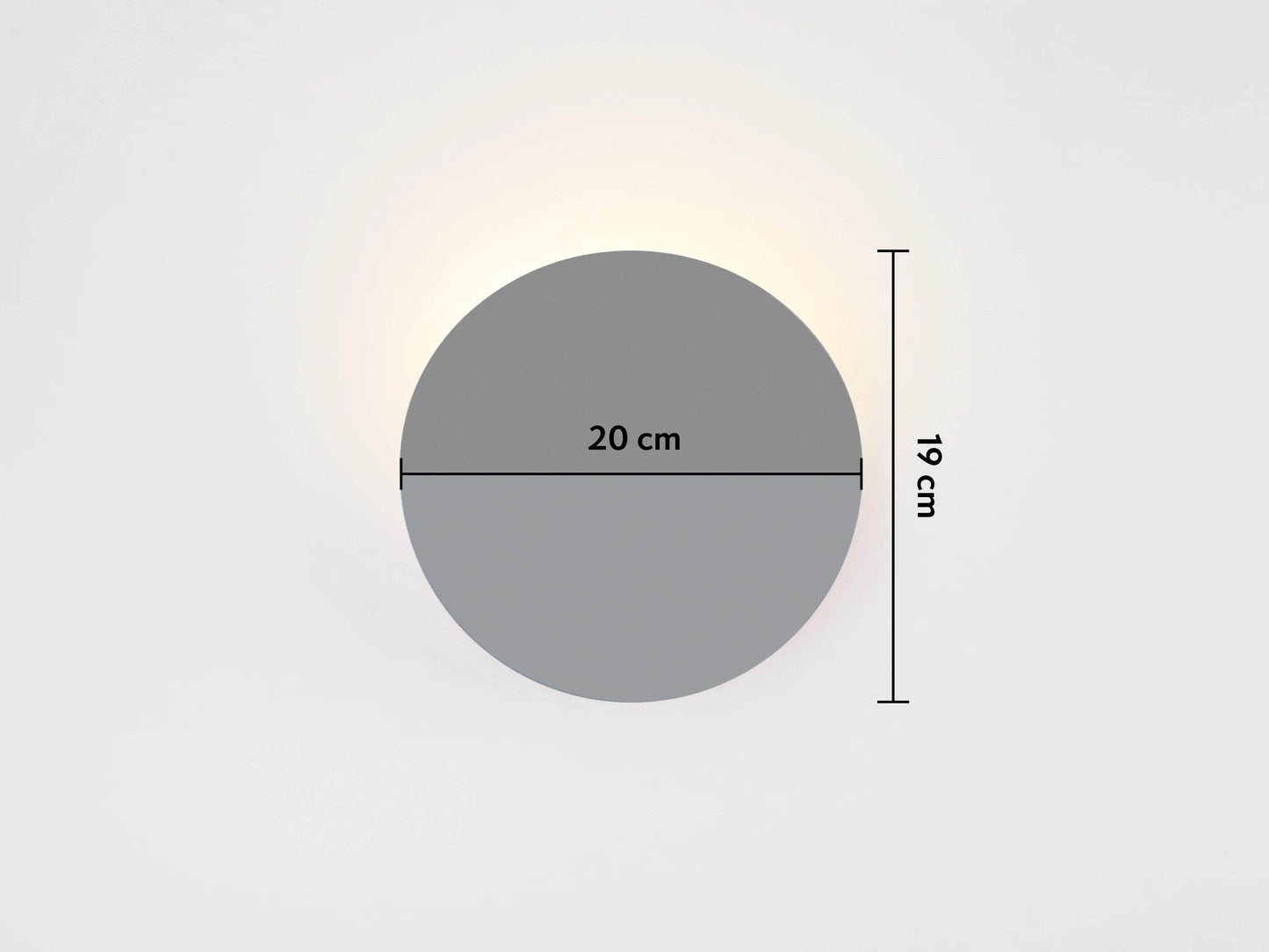 Charcoal grey diffuser wall light