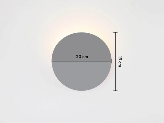 Charcoal grey diffuser wall light