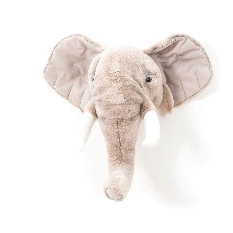 George the Elephant Wall Mounted Plush Head