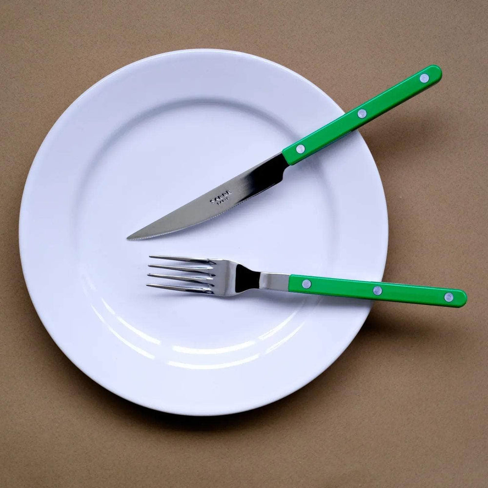 Bistrot 24 Pc Cutlery Set | Garden Green