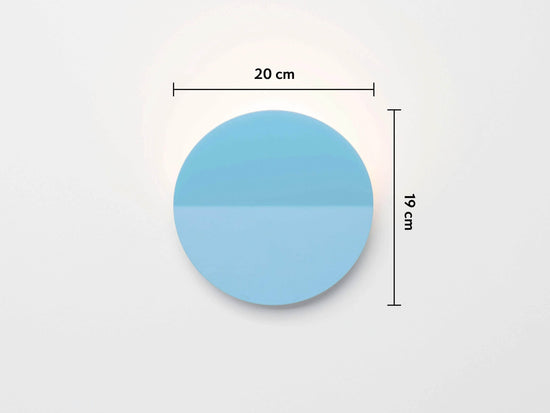 Pool blue diffuser wall light
