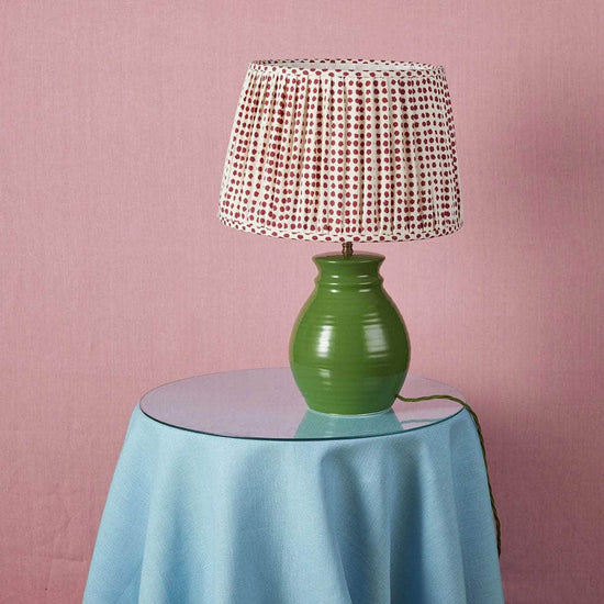 Pleated Seed Iron Large Lampshade
