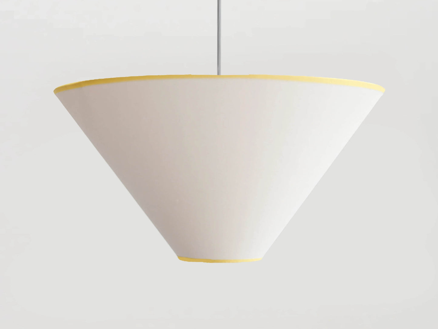 White cone light shade
