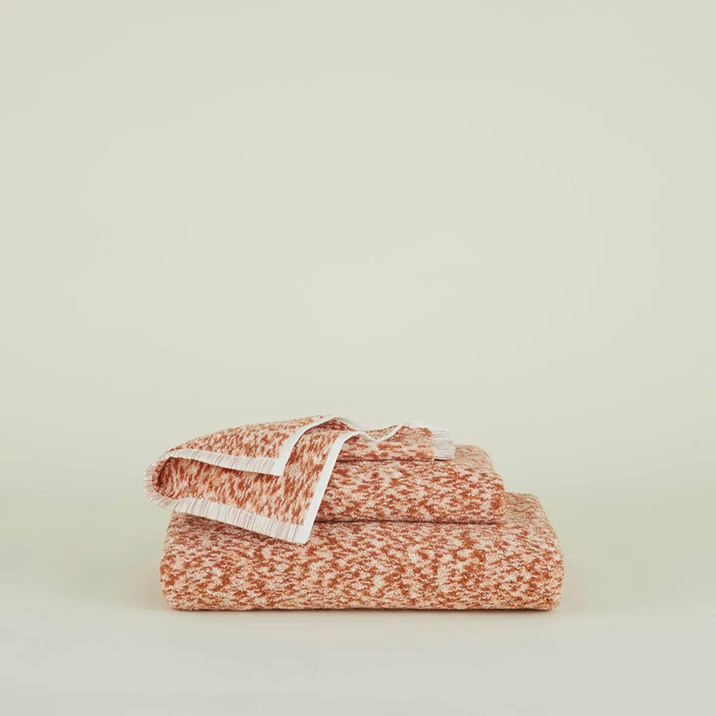 Space Dye Terry Towels - Terracotta