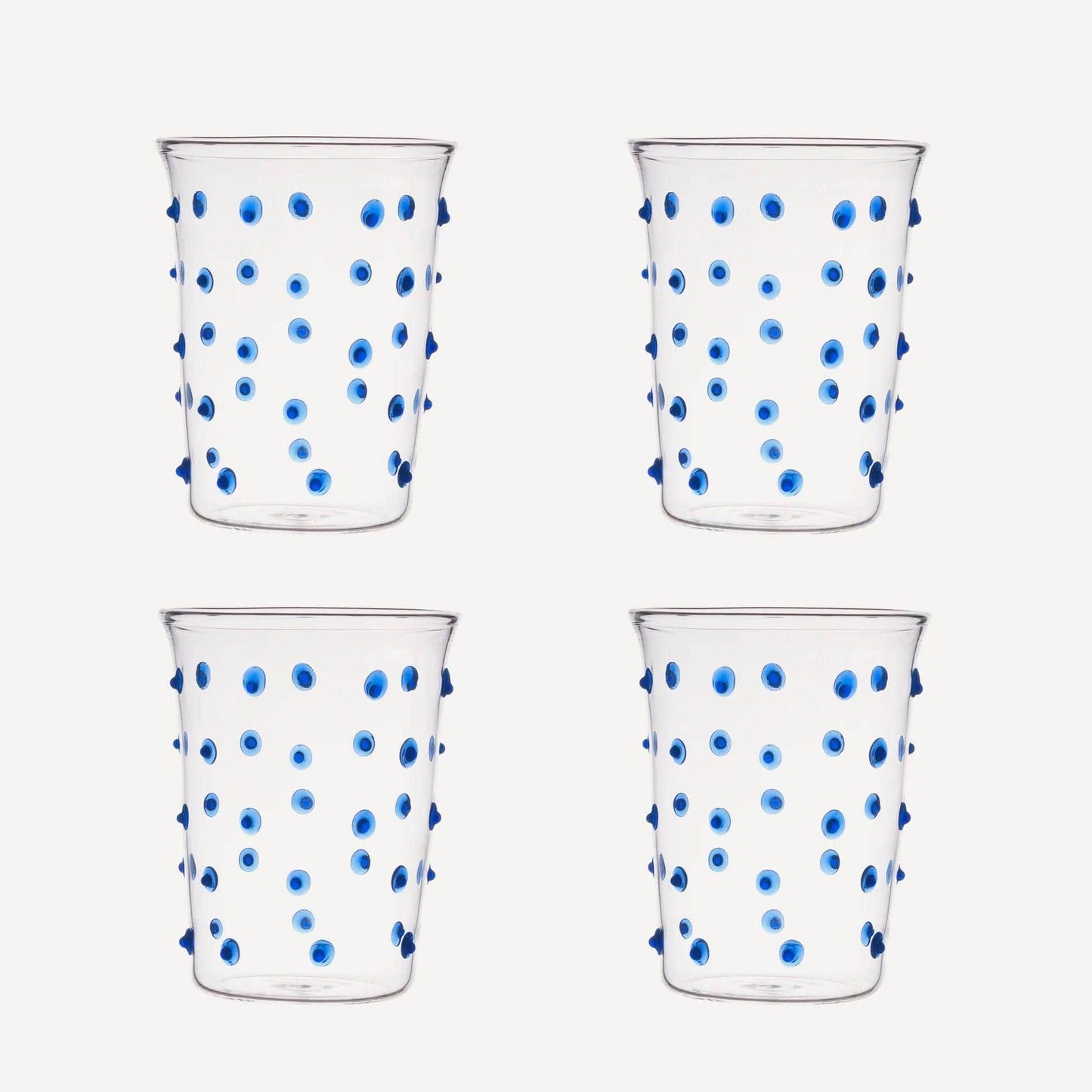 Blue Pom Tumbler - Set of Four