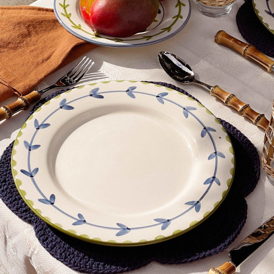 Banana Hand-Painted Ceramic Dinner Plate