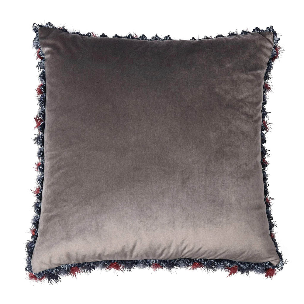 Mulberry Silk Twill Chintz Leopard Cushion with Tassels