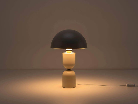 Sand mushroom dome table lamp