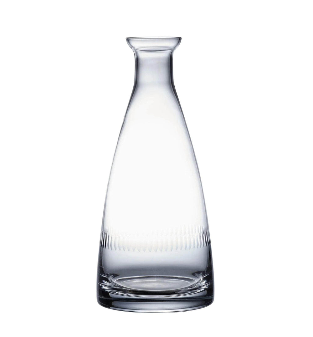 A Crystal Table Carafe with Spears Design
