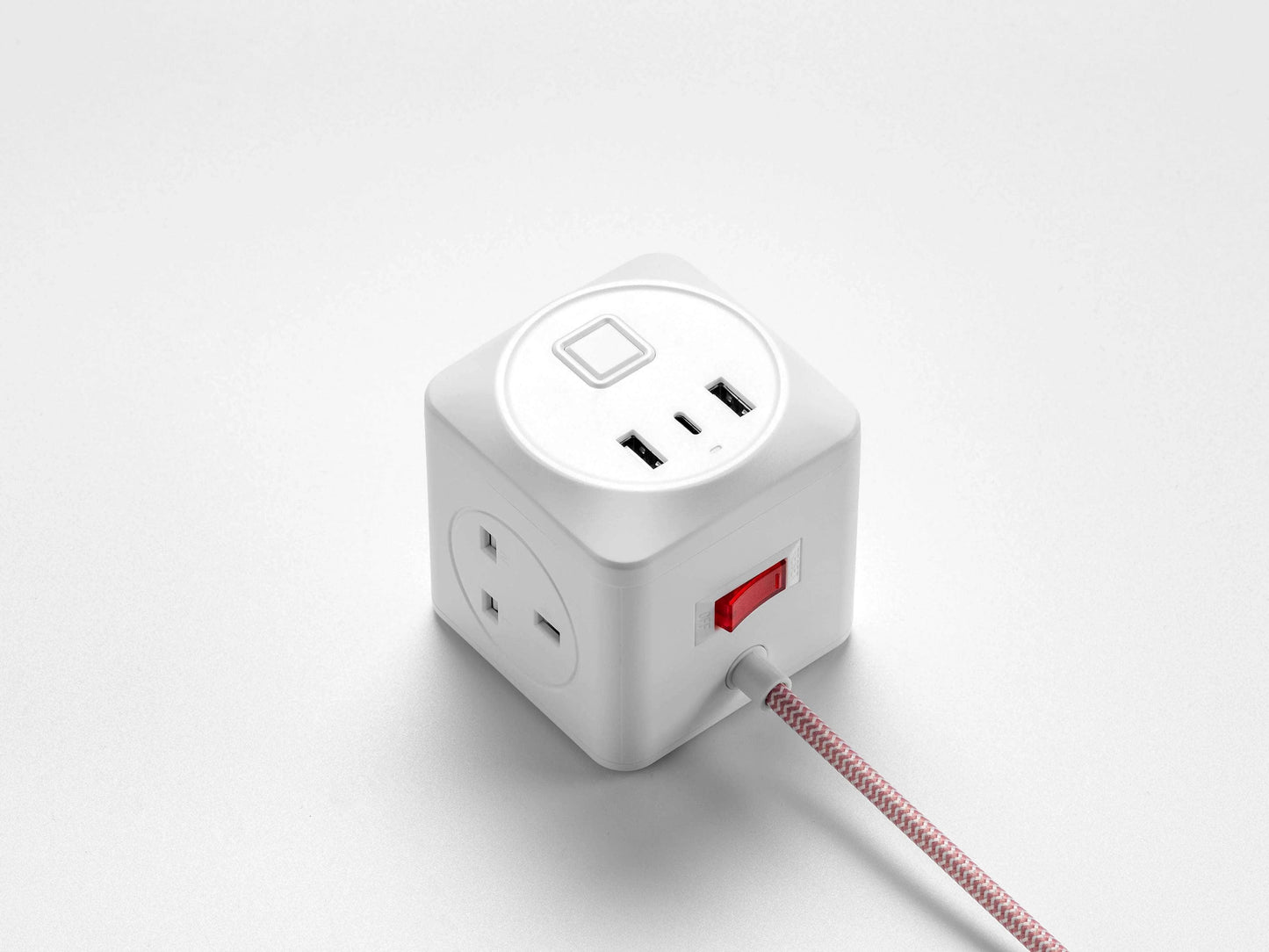 Pink fabric extension lead