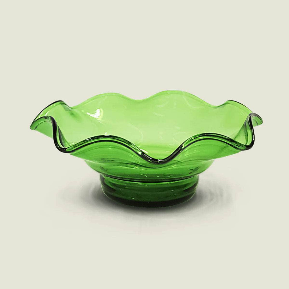 Sofia Handblown Glass Scalloped Bowl (Large)