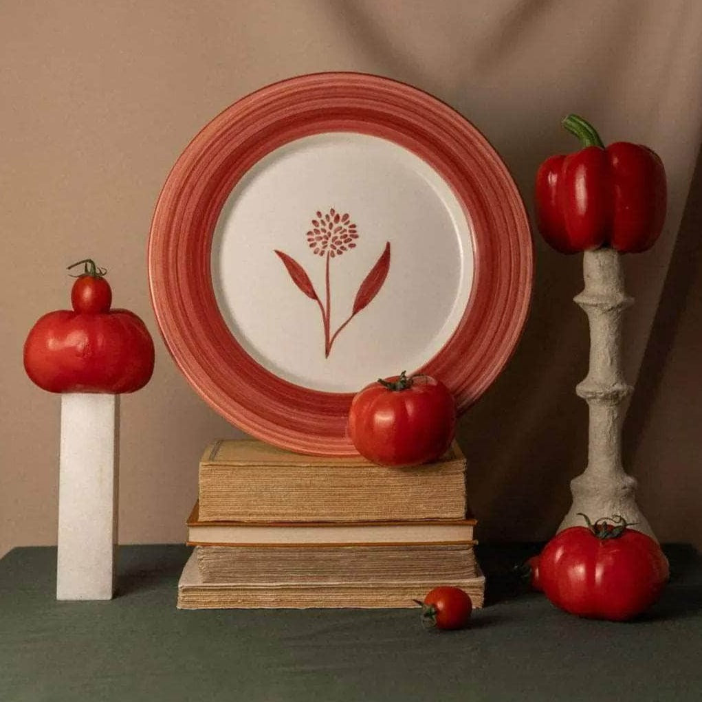 Cecilia Hand-Painted Ceramic Dinner Plate