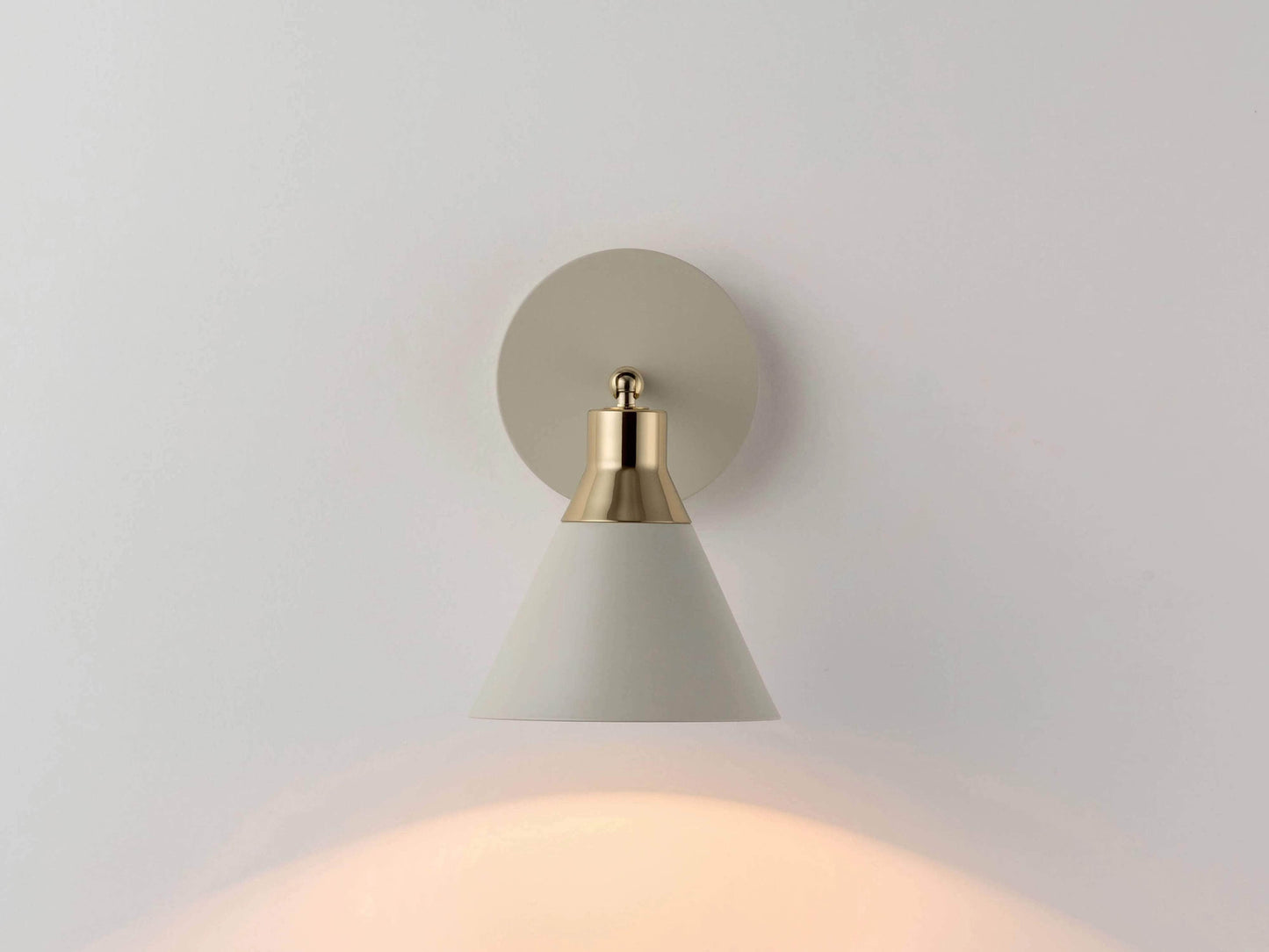 Sand cone wall light