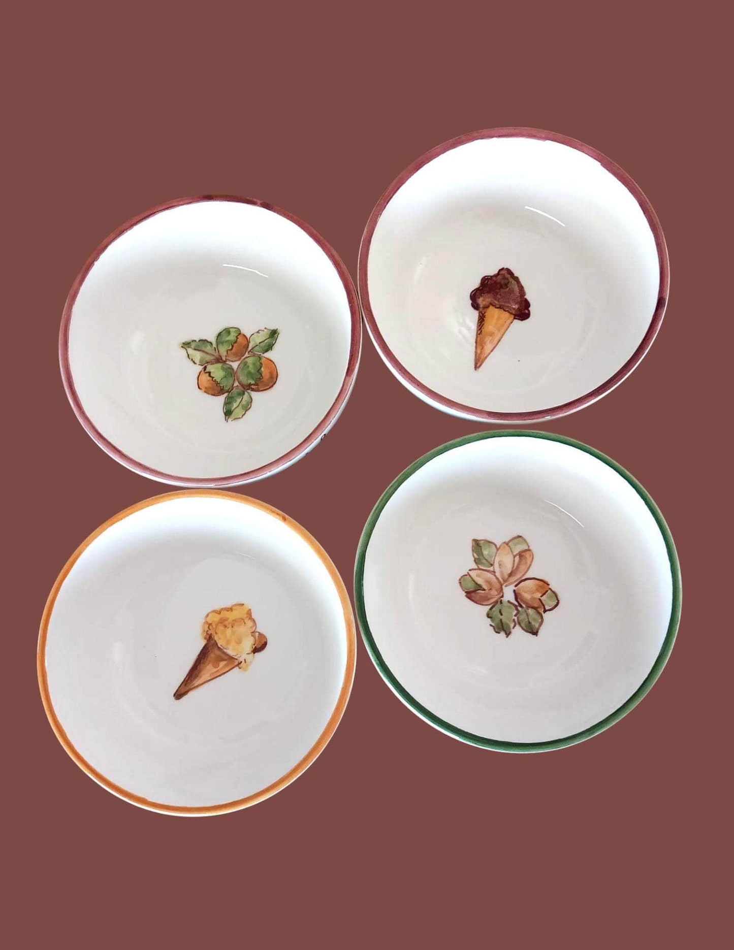 Ceramic Ice-Cream Bowls | Set Of 4